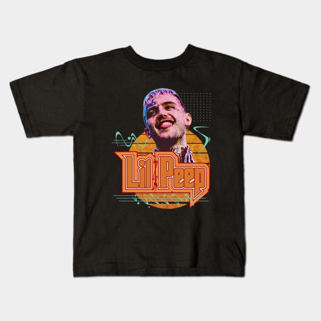 Lil Peep \ Hip Hop \ Retro Art Kids T-Shirt by Nana On Here